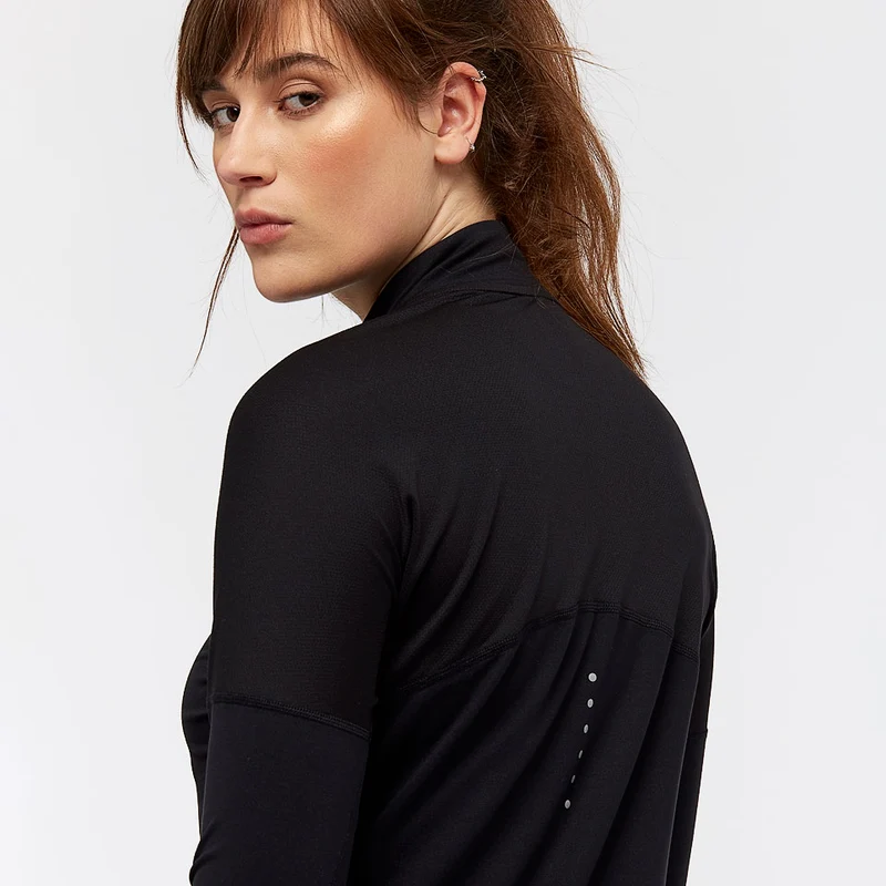 Haut de running à manches longues demi-zippé Nike Dri