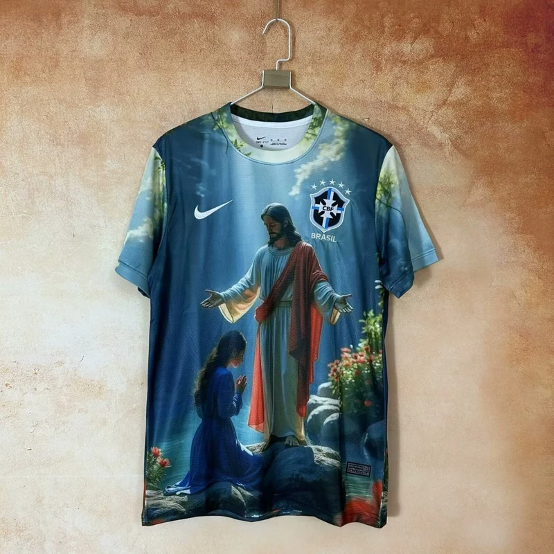 25/26 Maillot Brésil statue of Jesus Spécial