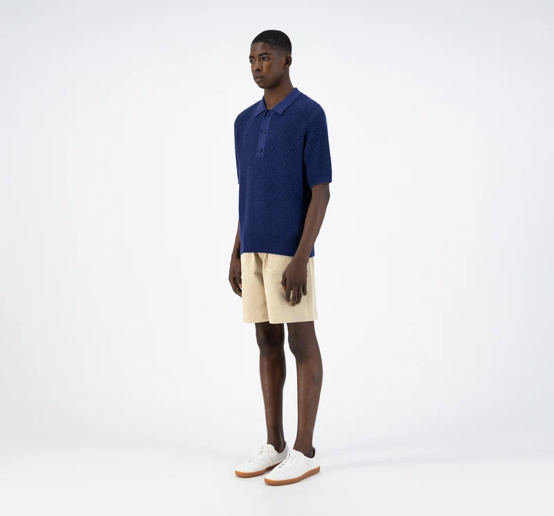 Polo en tricot Kiewic - Marine