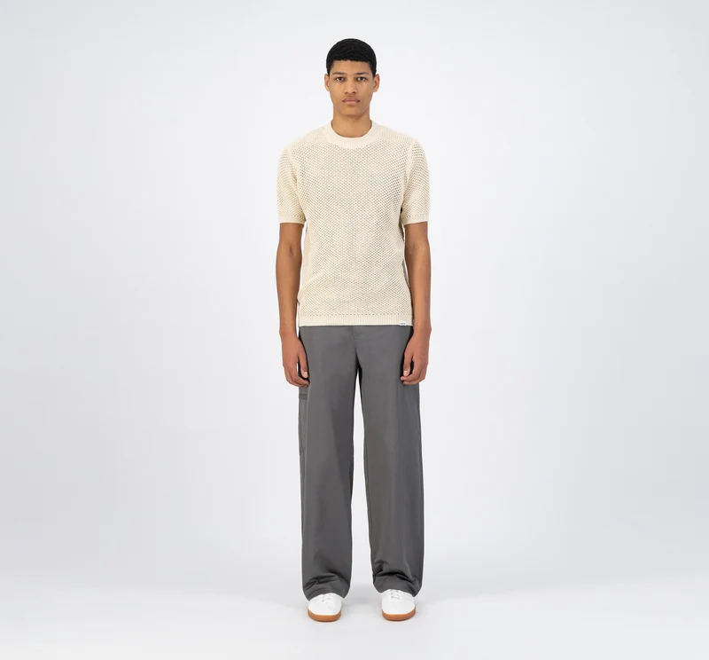 T-shirt en maille Kiewic - Crème