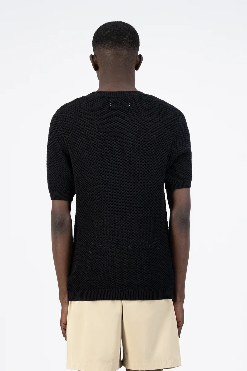 T-shirt en maille Kiewic - Noir