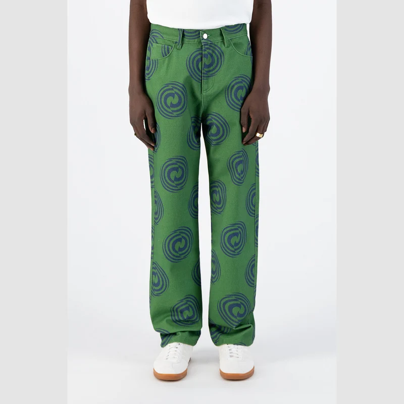 Pantalon Janco Swirl - Vert/Marine