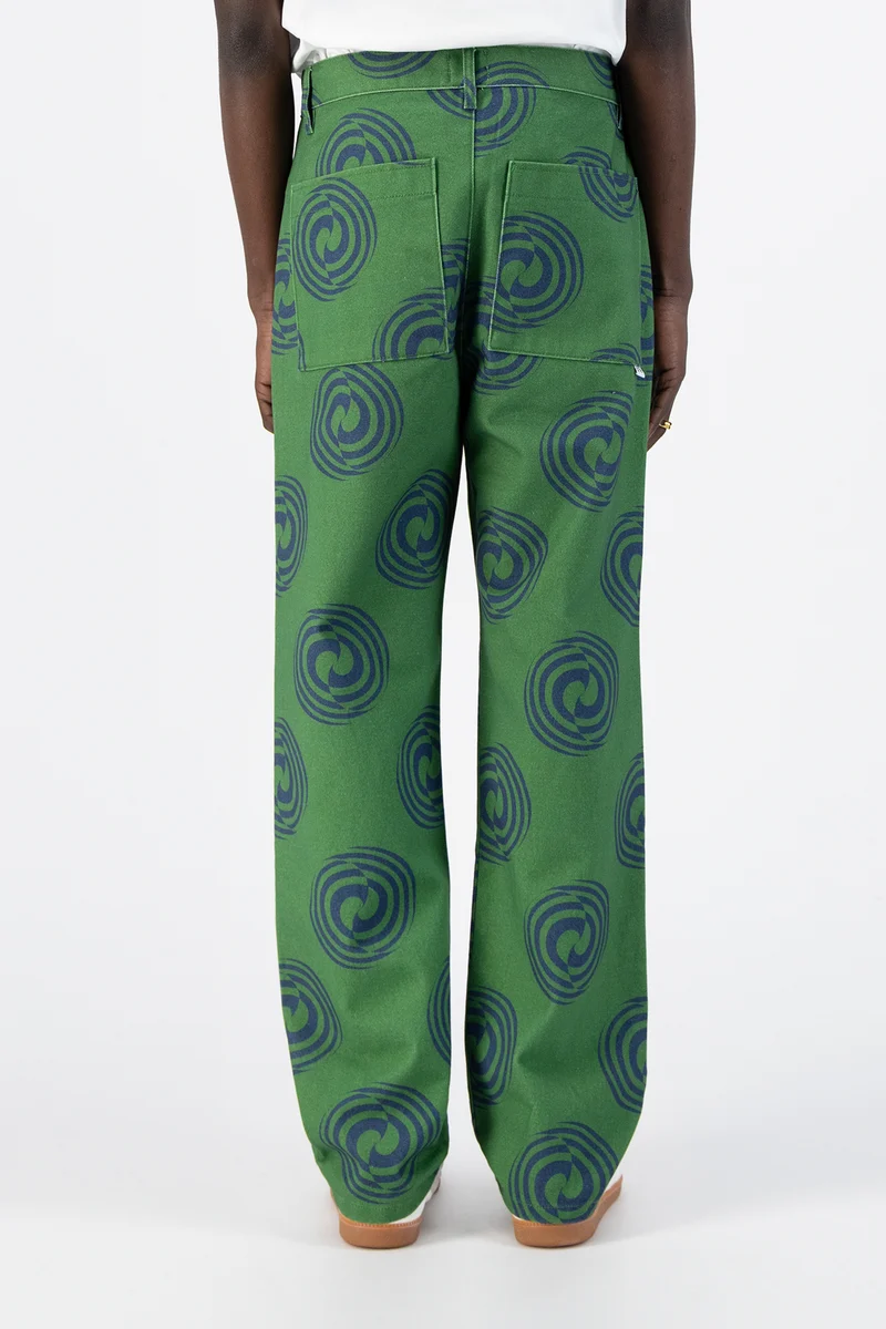 Pantalon Janco Swirl - Vert/Marine