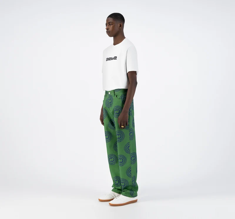 Pantalon Janco Swirl - Vert/Marine