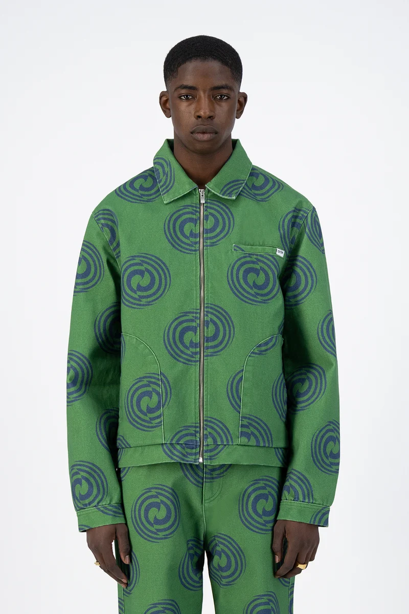 Veste Janco Swirl - Vert/Marine