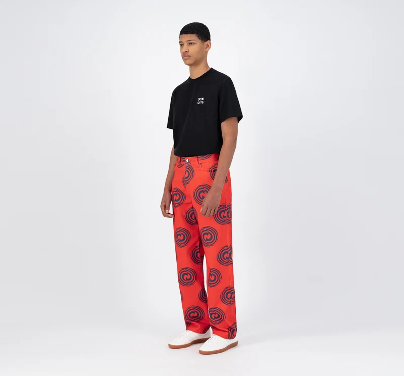 Pantalon Janco Swirl - Rouge/Marine