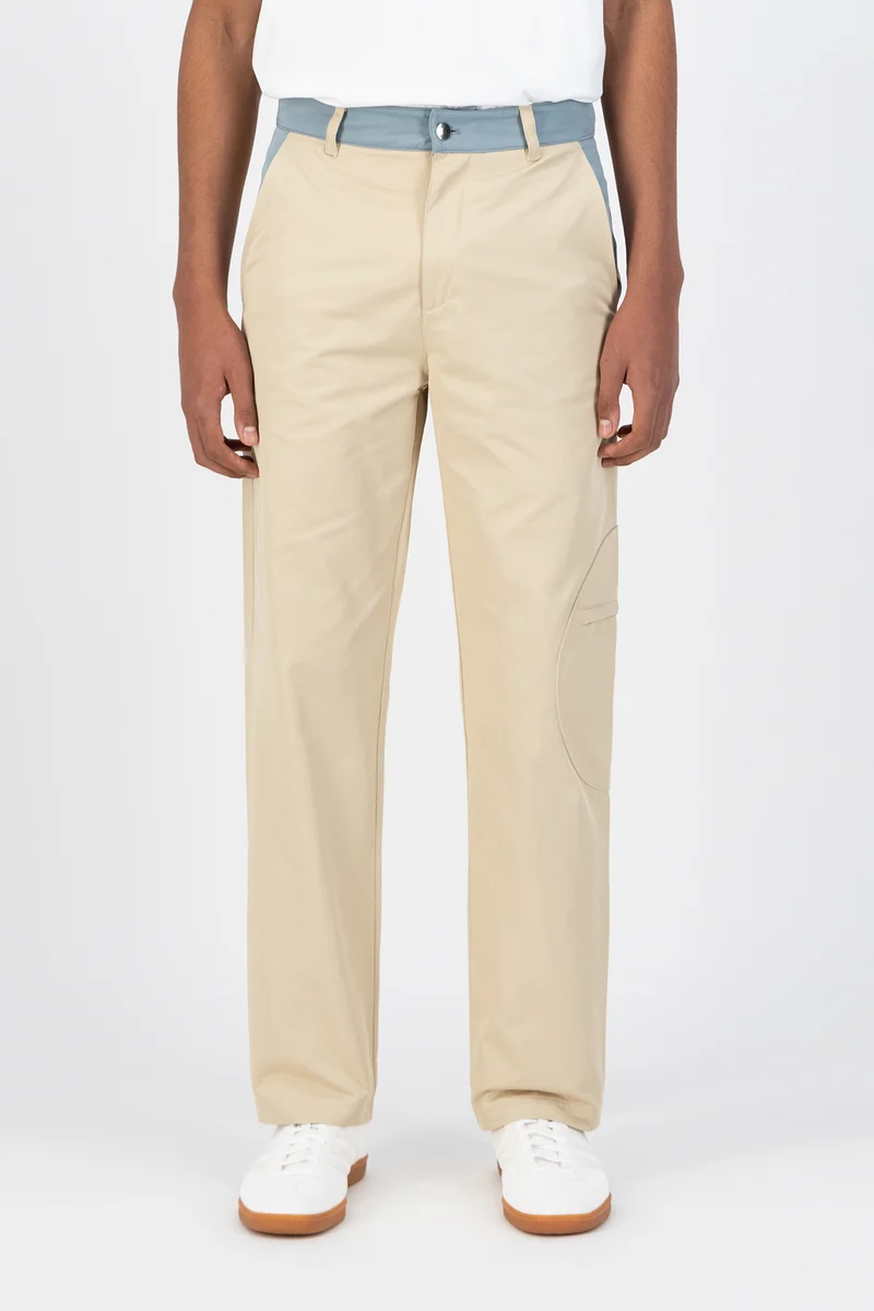 Pantalon Multi Julio - Crème/Bleu clair