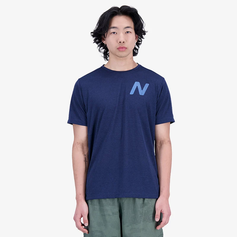 New Balance Graphic Impact Run Manches Courtes