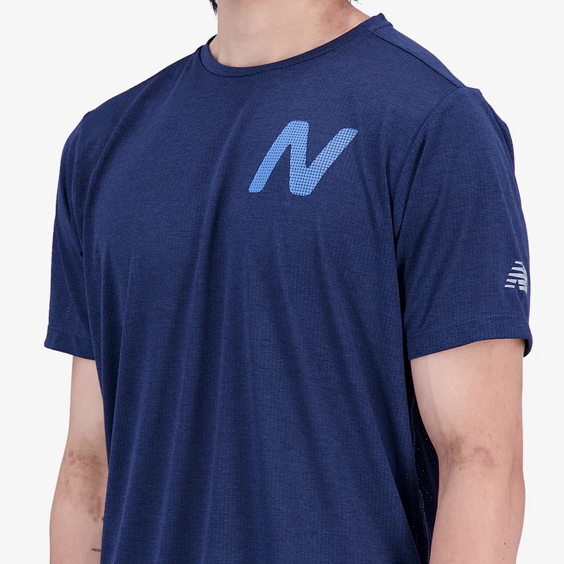New Balance Graphic Impact Run Manches Courtes