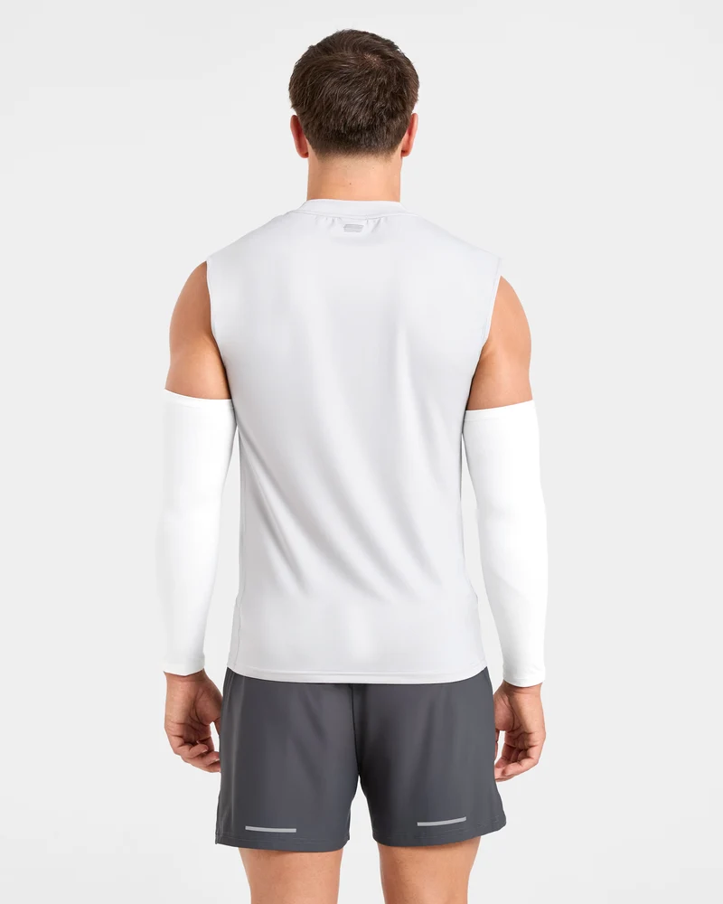 Base Layer Arm Sleeves - Blanc