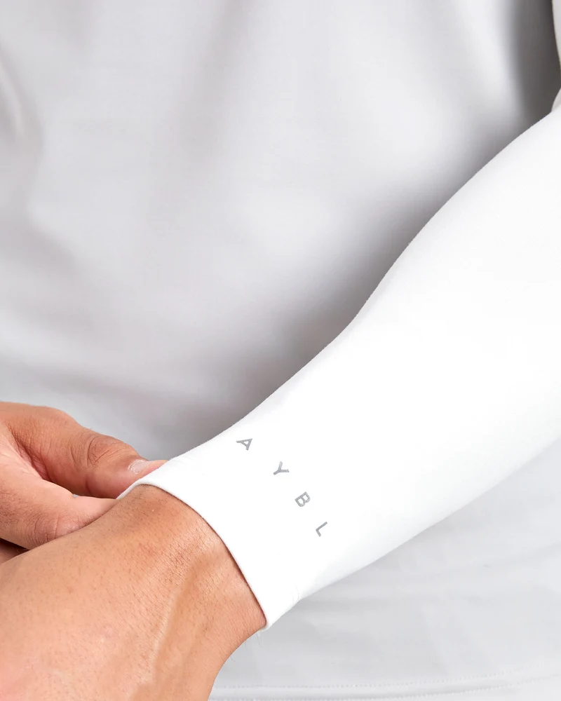 Base Layer Arm Sleeves - Blanc