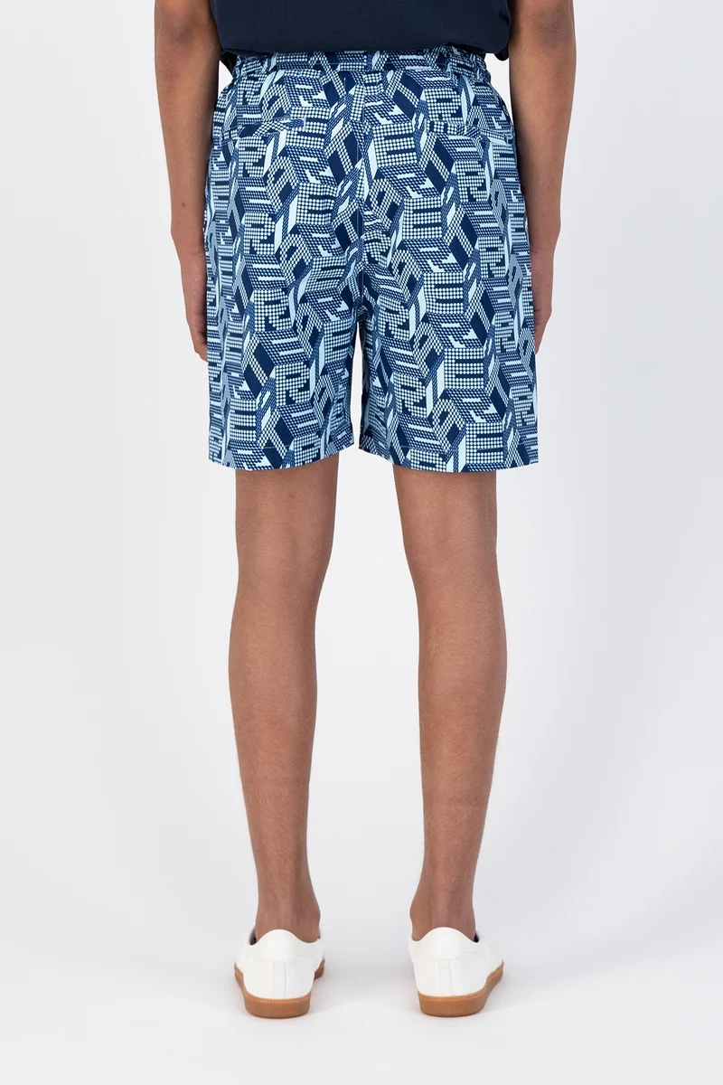 Short Soto Allover - Bleu/Bleu foncé