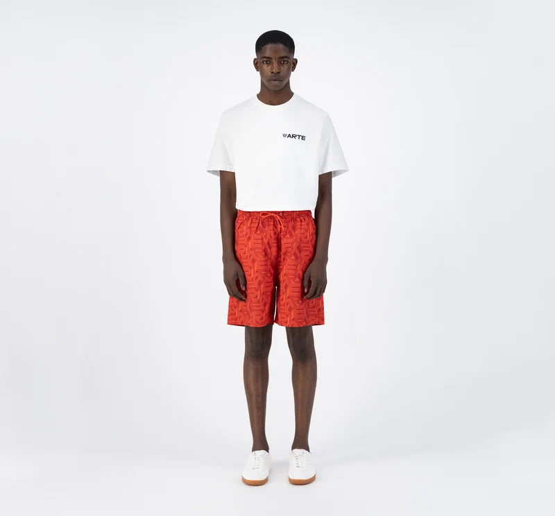 Short Soto Allover - Rouge/Rouge foncé