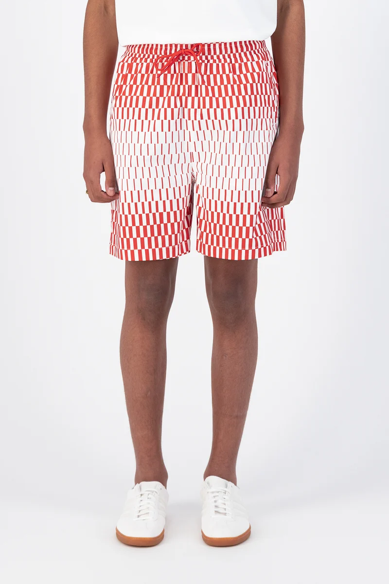 Short Soto Retan - Rouge/Blanc