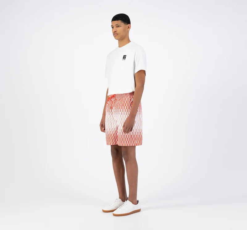 Short Soto Retan - Rouge/Blanc