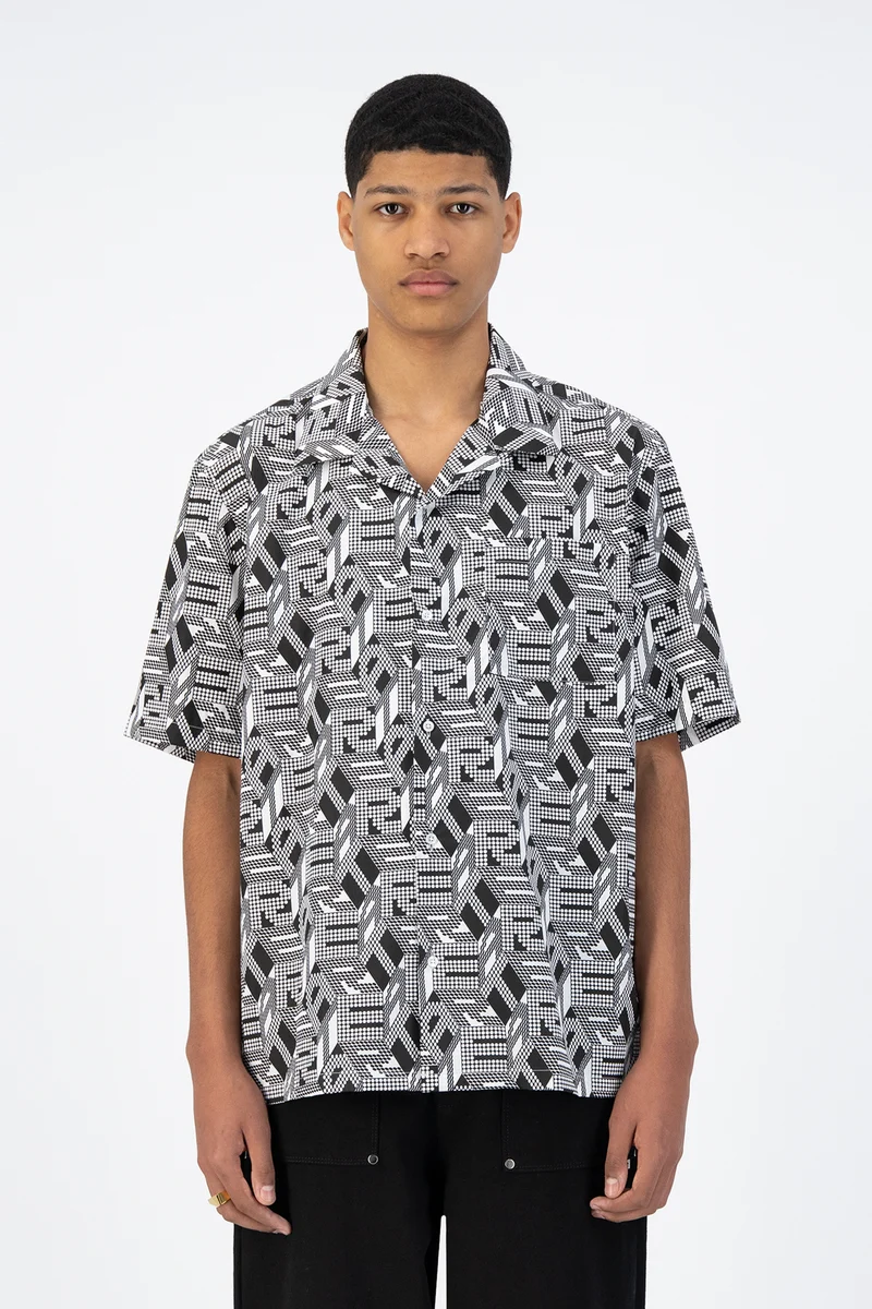 Chemise Scotti Allover - Noir/Blanc