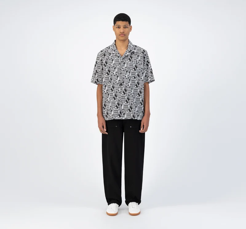Chemise Scotti Allover - Noir/Blanc