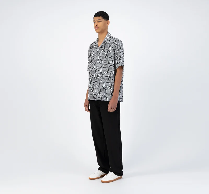 Chemise Scotti Allover - Noir/Blanc