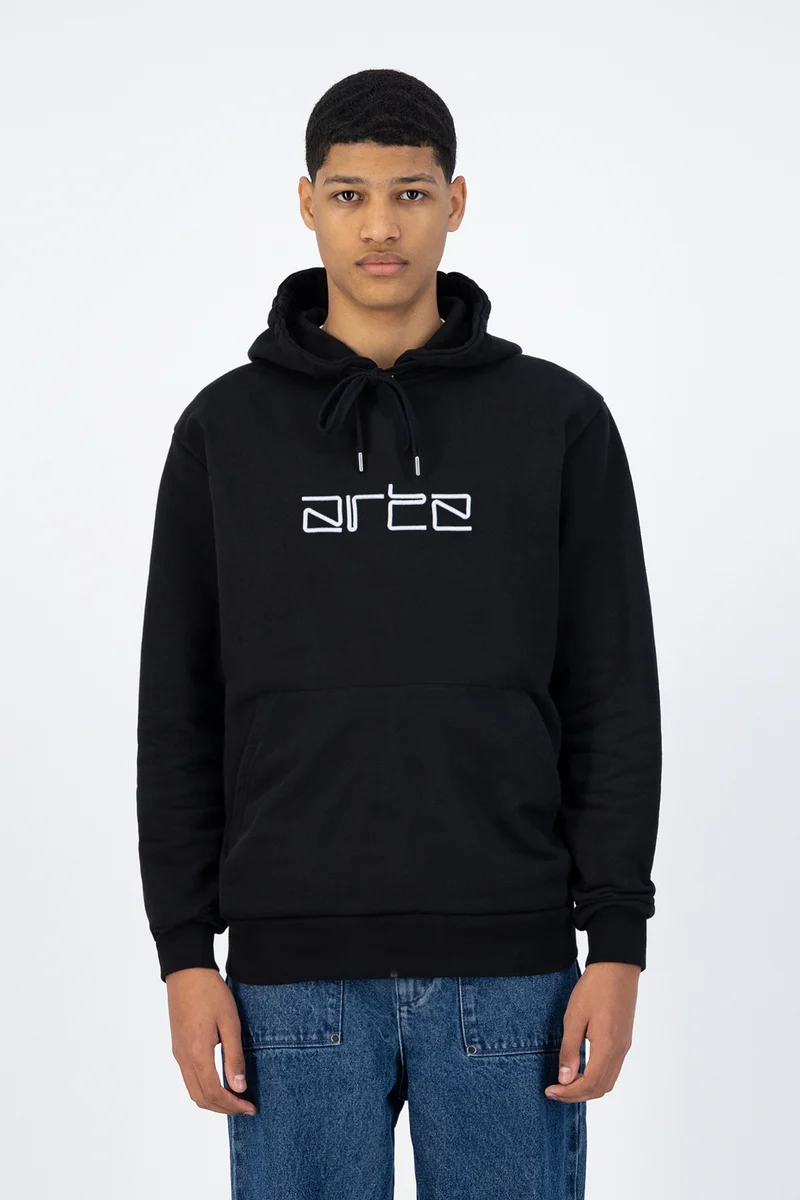 Hulton Logo Hoodie - Noir