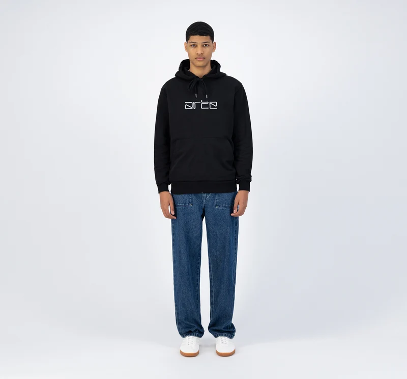 Hulton Logo Hoodie - Noir