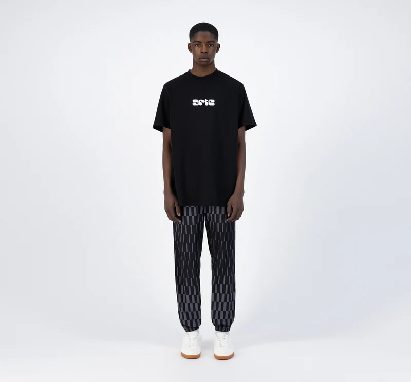 T-shirt avec logo Tzara Reban - Noir