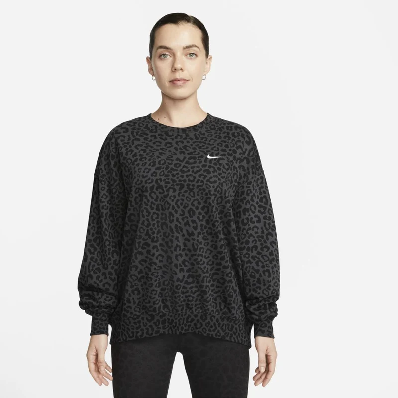 Ras-du-Cou Nike Femme Dri-FIT Get Fit Imprimé Léopard Partout