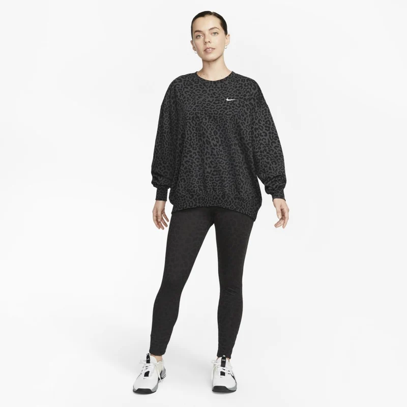Ras-du-Cou Nike Femme Dri-FIT Get Fit Imprimé Léopard Partout