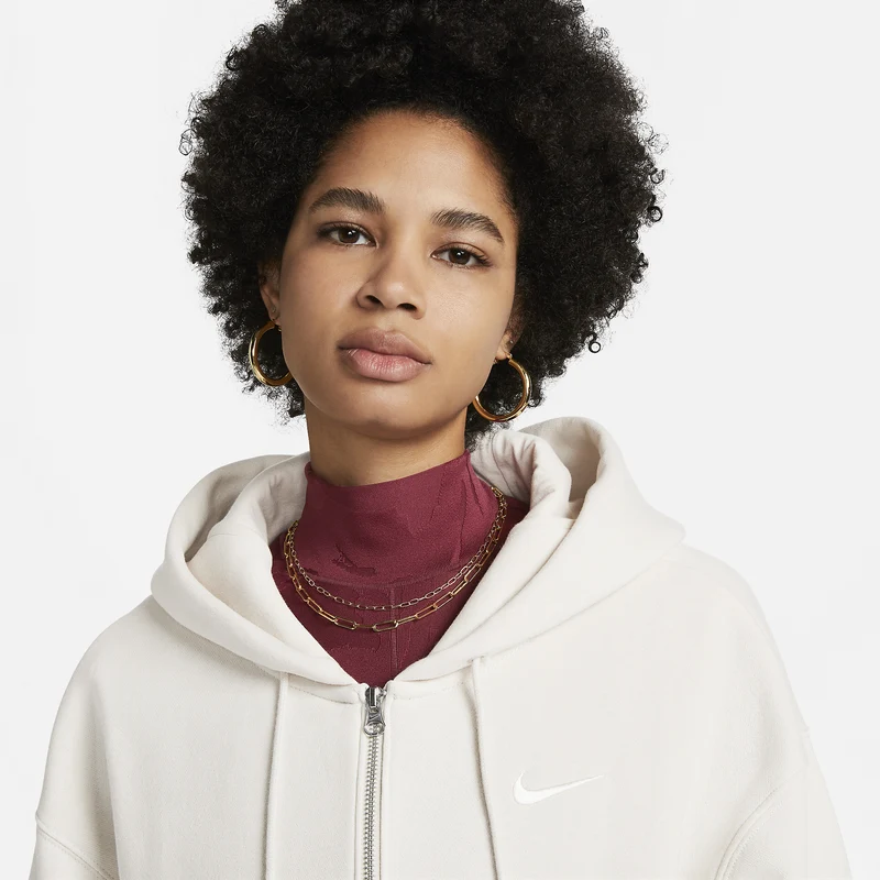 Nike Sweat à capuche et zip oversize pour Femme Sportswear P