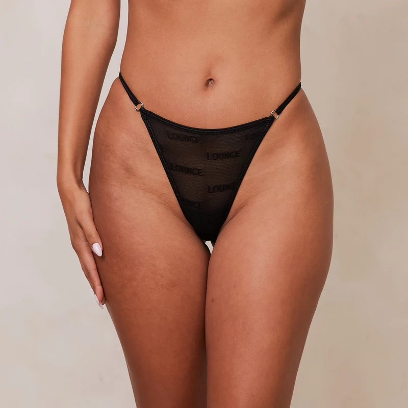 Bold Mesh String - Noir