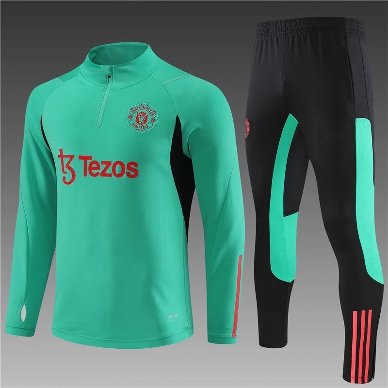 Ensemble Manchester United Turquoise-Rouge 2023 2024