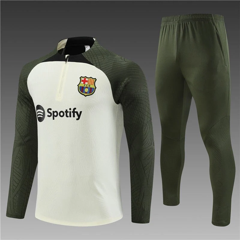 Ensemble FC Barcelone Beige-Kaki 2023 2024