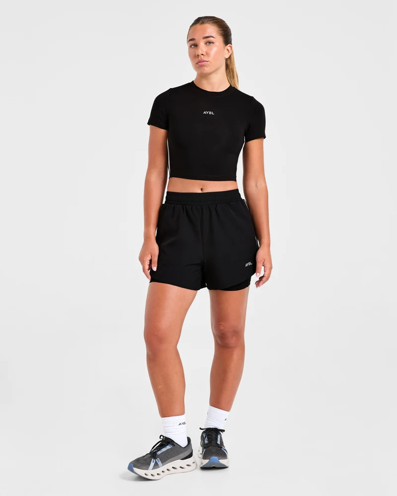 Run 2 in 1 Shorts - Noir