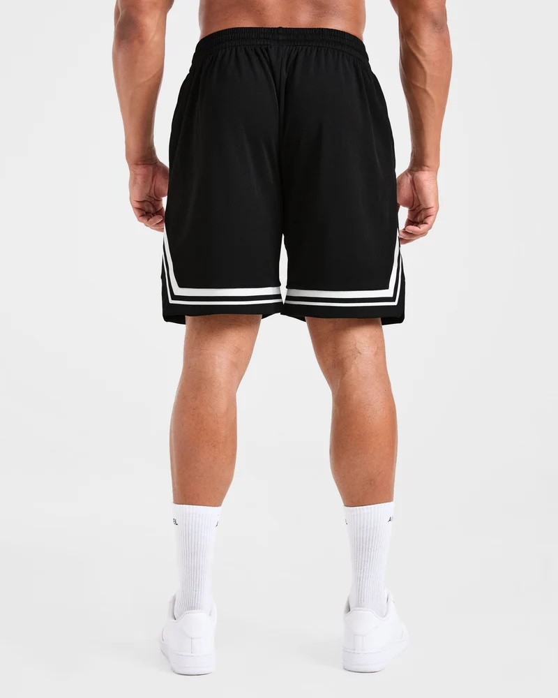 Rebound Stripe Shorts - Noir
