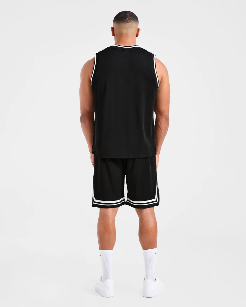 Rebound Stripe Shorts - Noir