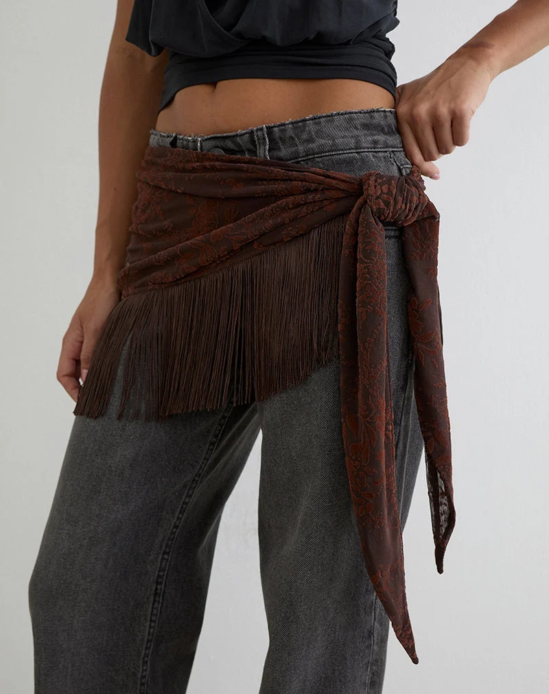 Sarong Shantari, motif « Fine Leaf Flower Ganache »