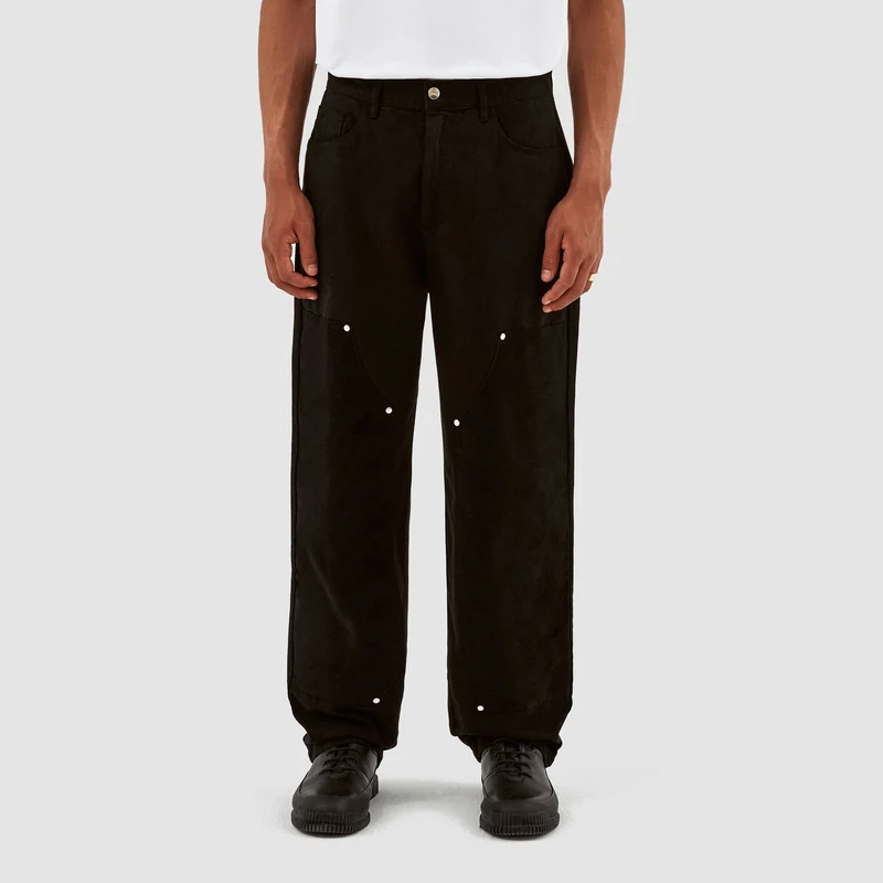 Pantalon en velours de coton Porter - Noir
