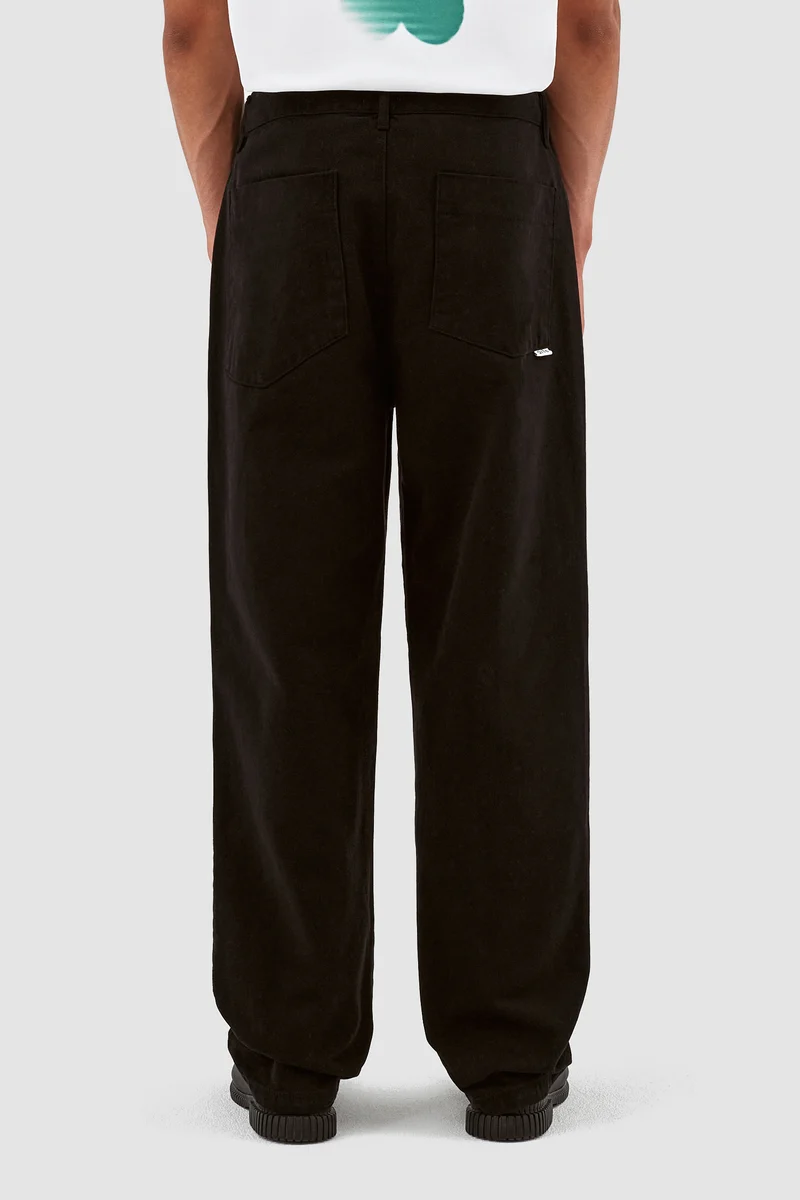 Pantalon en velours de coton Porter - Noir