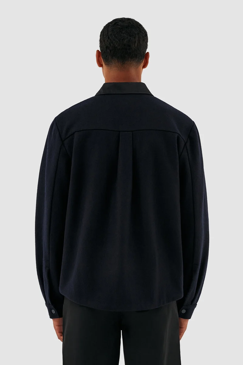 Veste en laine Johnson - Noir/Marine