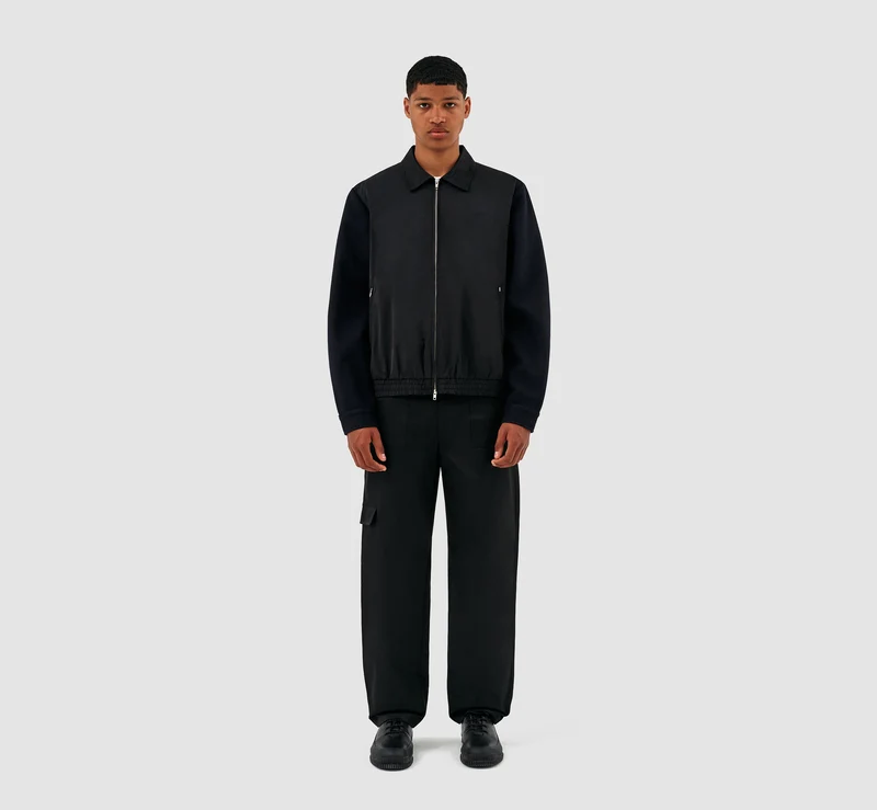 Veste en laine Johnson - Noir/Marine