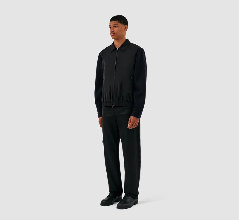 Veste en laine Johnson - Noir/Marine