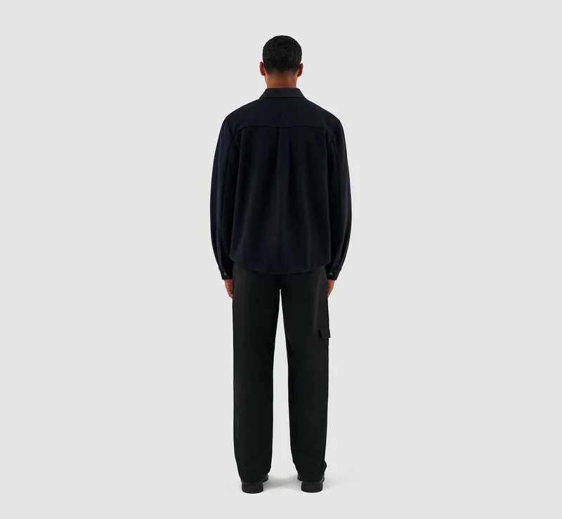 Veste en laine Johnson - Noir/Marine