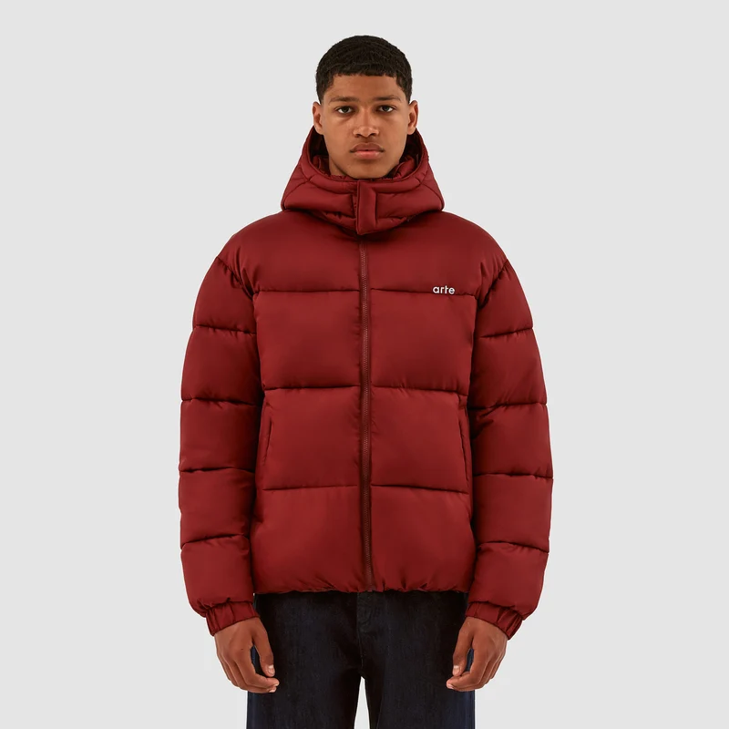 Joey Puffer Jacket - Bordeaux