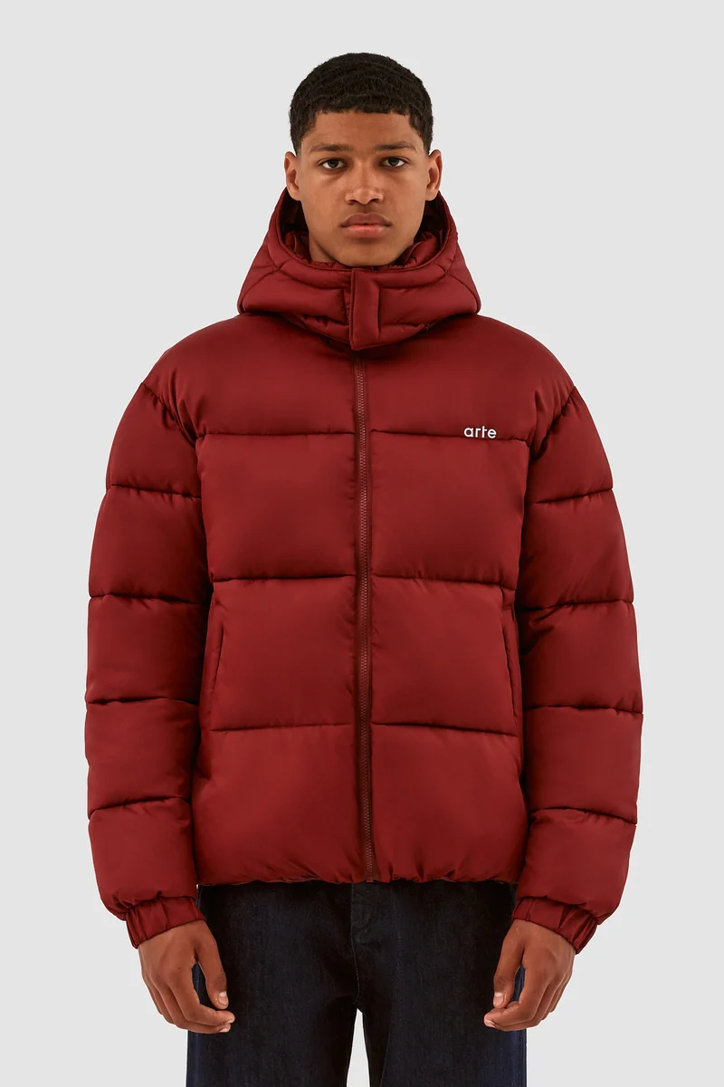 Joey Puffer Jacket - Bordeaux