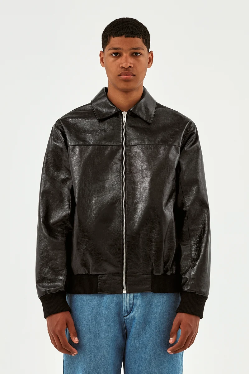 Veste brevetée Jonah - Noir