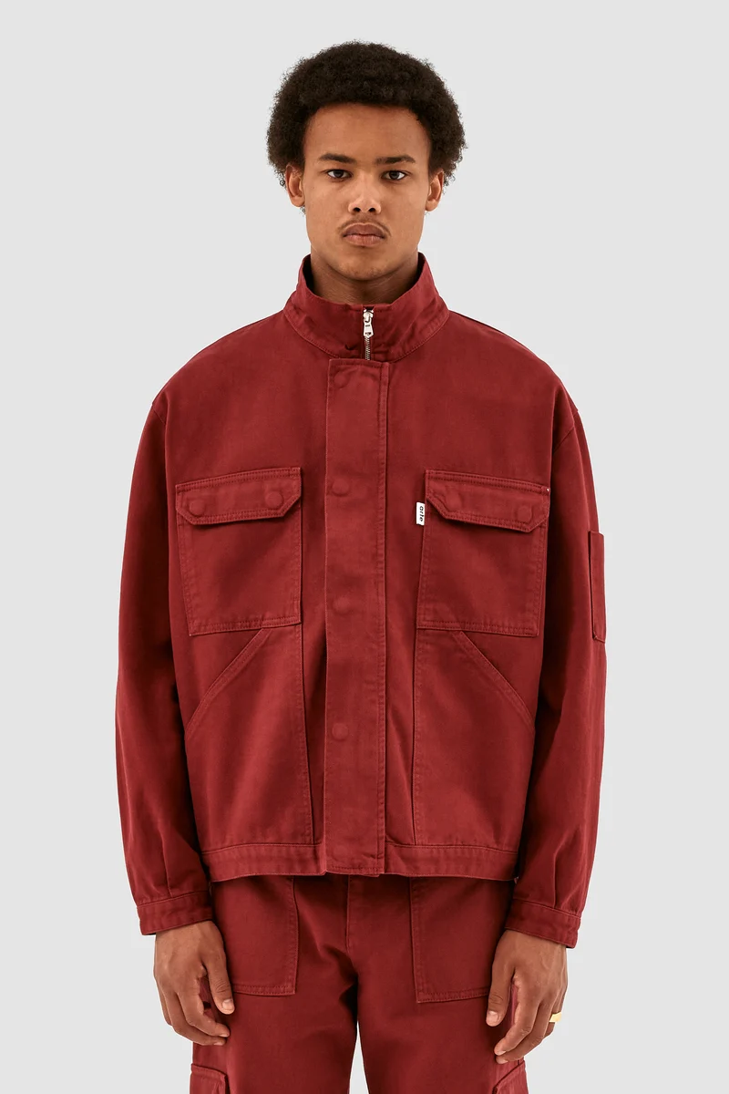 Veste à poches Johnson - Bordeaux