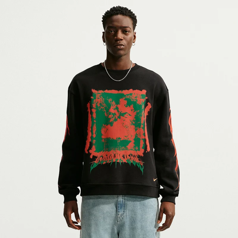 Nike Sportswear Graphic Fleece Crew Sweatshirt