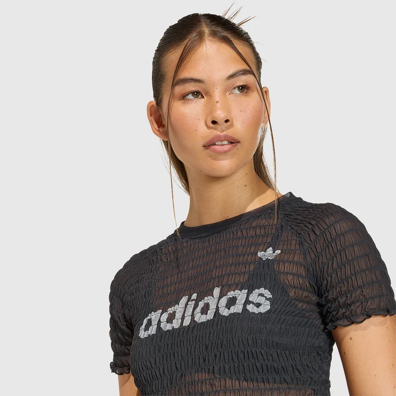 adidas Originals Womens Smocked T-Shirt