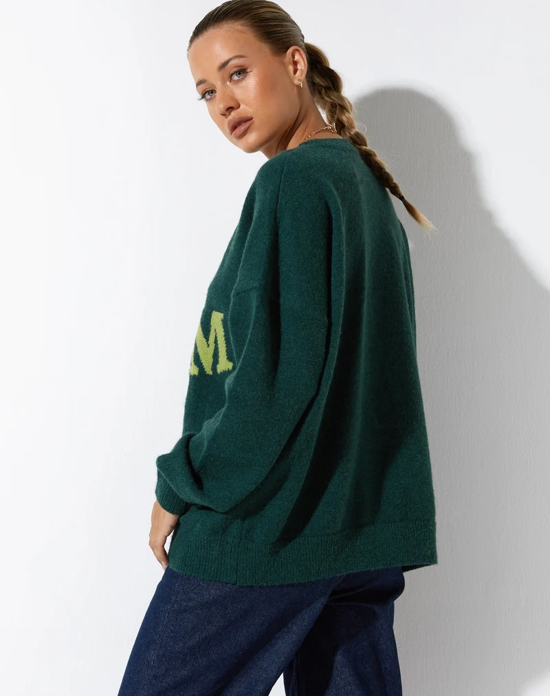 Pull Jamin en vert 'Do Not Conform' (Ne pas se conformer)