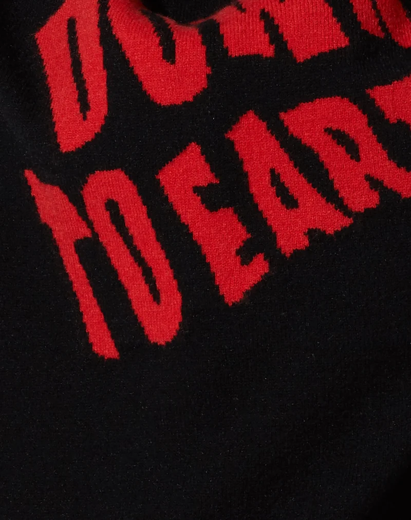 Pull Jamin en noir Down To Earth