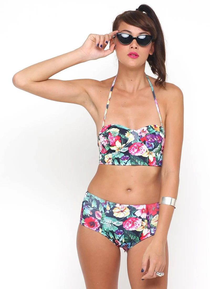 Bas de bikini long en Cottage Garden